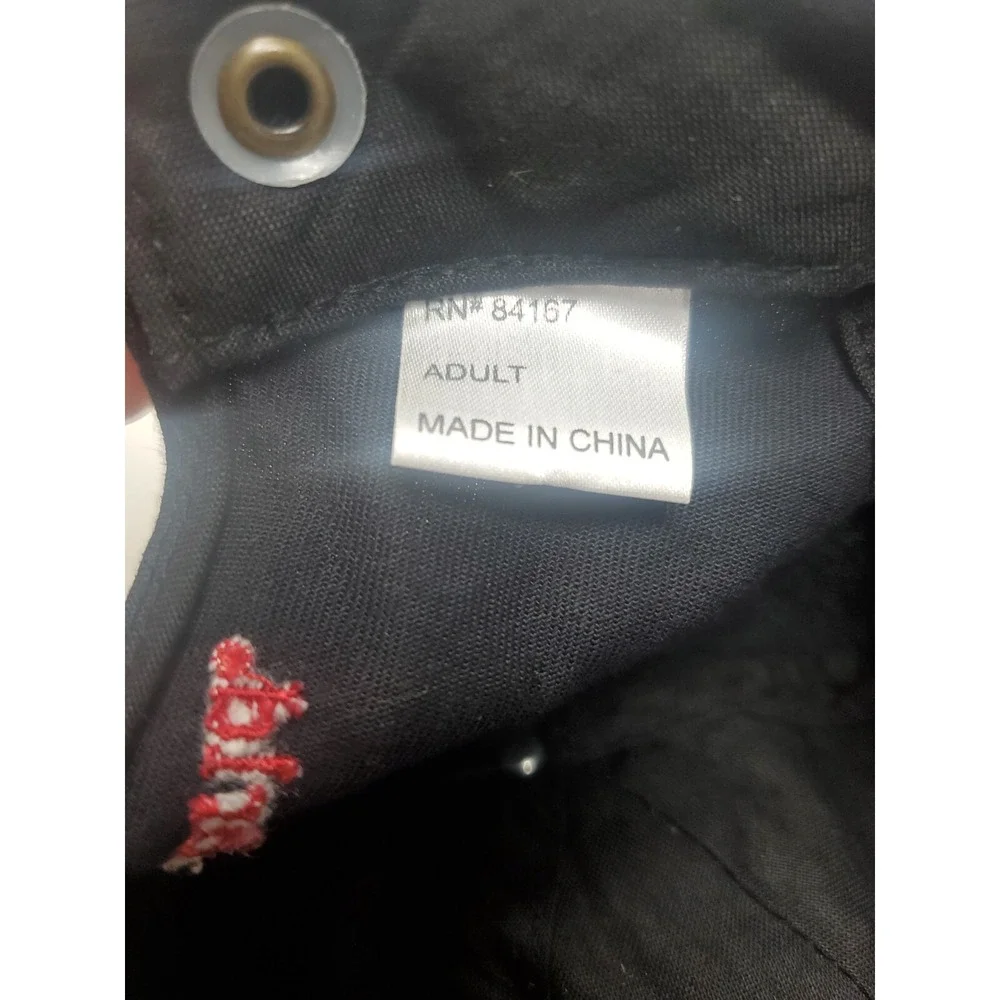 Walt Disney Work Black Mickey Mouse Strap Back Hat Adjustable